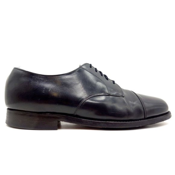 Johnston Murphy Opti-Flex Black Leather Cap Toe Lace Up Oxfords Shoes Men\'s 13 D main image 4